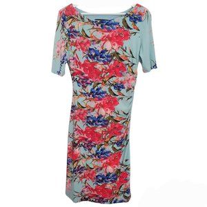 Jones New York Fitted Sheath Silhouette Floral Dress